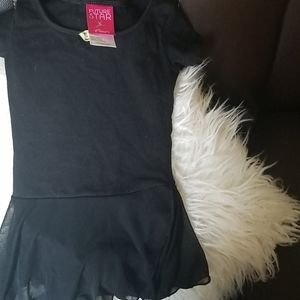 Little girl's leotards w/attached skirt